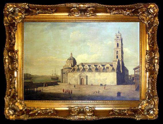 framed  Dominic Serres The Cathedral at Havana, August-September 1762, ta009-2